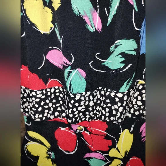 Rixo like new maxi dress, black floral size ten, off the shoulder, - Picture 8 of 11